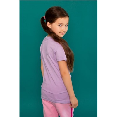 Футболка 22478 детская кор. рукав (Лиловый)
