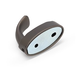 Крючок мебельный CAPPIO SEA, однорожковый, цинк, цвет графит