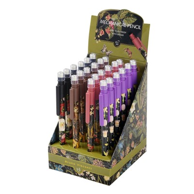 Авт. карандаш 0.7 мм "Флора.Черная ночь/ Flora.Black night" с ластиком 21-0077/01 Bruno Visconti