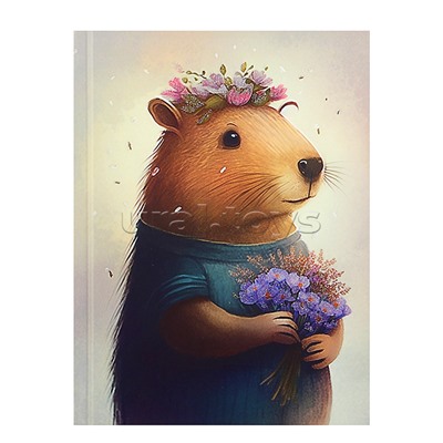 Книжка записная А6 80л "Капибара"