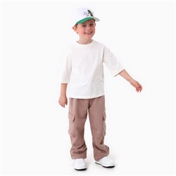 Кепка детская Life style, белая, р-р 52-54, 5-7 лет