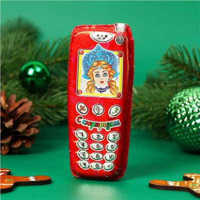 Шоколадная фигурка новогодняя «Мобильный телефон», МИКС, 60 г