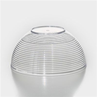 Салатник Доляна «Шарм», d=19.5 см, высота 9.3 см, 1.7 л, прозрачный