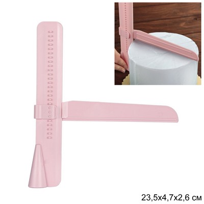 Шпатель кондитерский пластиковый угловой 23,5х4,7х2,6 см / R-105 /уп 240/ 2 части/ ПРОМО АКЦИЯ