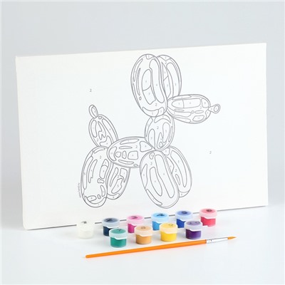 Картина по номерам для детей «Надувная собака», 20×30 см