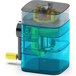 Точилка механическая с контейнером 71162Blue (1394499) синяя Deli