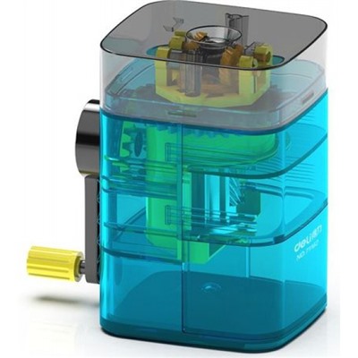 Точилка механическая с контейнером 71162Blue (1394499) синяя Deli