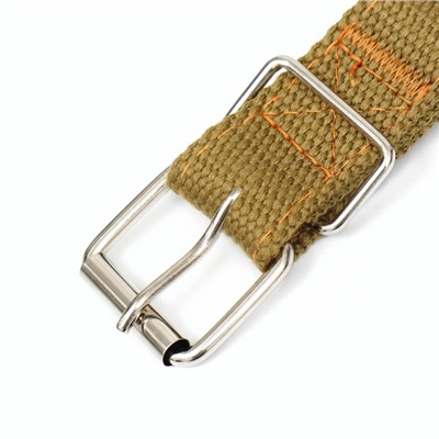 Ошейник брезентовый двухслойный, 58×2.5 см, песочный