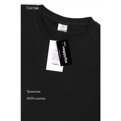 Мужская базовая футболка из хлопка 3 шт. Happyfox