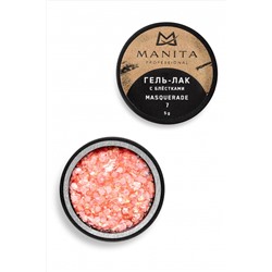 Manita Professional Гель-лак для ногтей с блёстками / Masquerade №07, 5 г KRISTALLER, 1230002