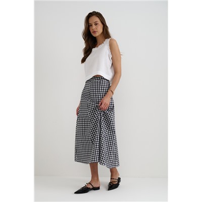 Юбка  SKRT2534_BW Checkers/Черный, белый