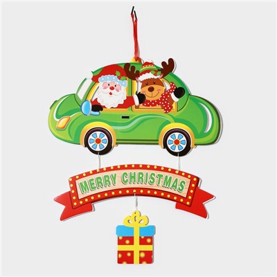 Новогоднее украшение настенное «Merry Christmas», подвеска, 45×38.5 см