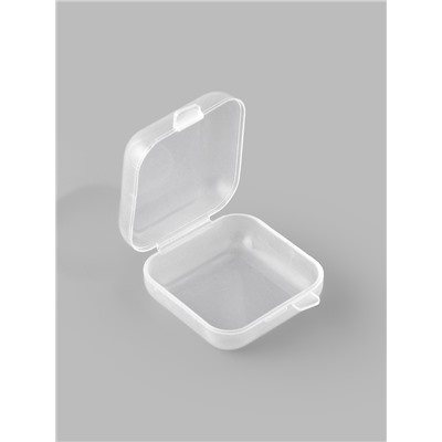 Бокс для хранения мелочей, 3.5×3.5×1.8 см, пластиковый, прозрачный