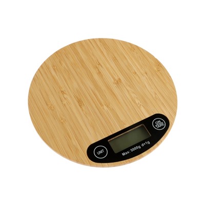 УЦЕНКА Весы кухонные Luazon LVE-029 «Бамбук», электронные, до 5 кг