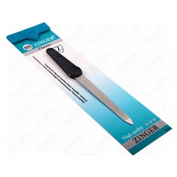 Zinger Пилка для ногтей металлическая с алмазным напылением / Classic F-6, черный 1256