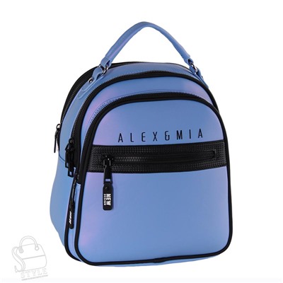 Рюкзак женский 8873CD blue Alex&Mia