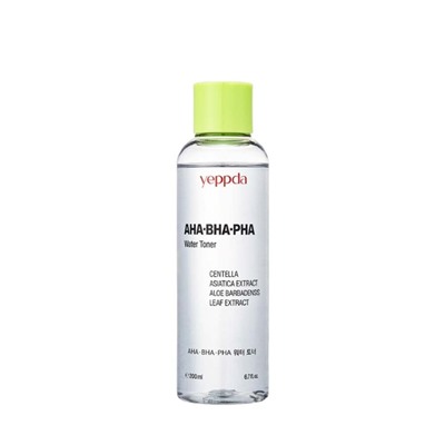 Yeppda Тонер для лица с кислотами и экстрактом центеллы азиатской AHA+ BHA+ PHA Water Toner