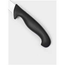Нож кухонный для овощей Sharp, лезвие 8.5 см, нержавеющая сталь, чёрная ручка