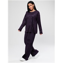 Чарлот-Жаккард - костюм сливовый