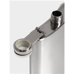 Фляжка Мастер К, 210 мл, 9.3×12.3 см, под нанесение, 7 oz, нержавеющая сталь, серебристая