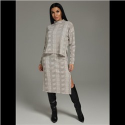 Костюм с юбкой Кортни (Мокко)