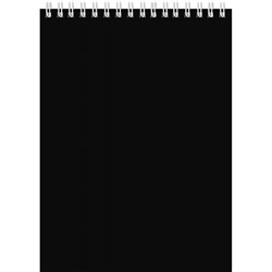 Блокнот на спирали А5 40л "ЧЕРНЫЙ" клетка, ассорти Б40-0323 Проф-Пресс