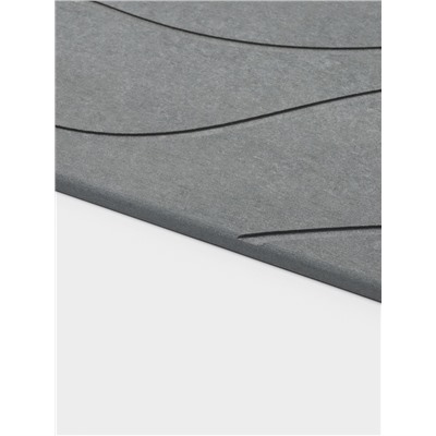 Коврик для ванной SAVANNA, диатомитовый, толщина 1 см, 39×60 см, серый