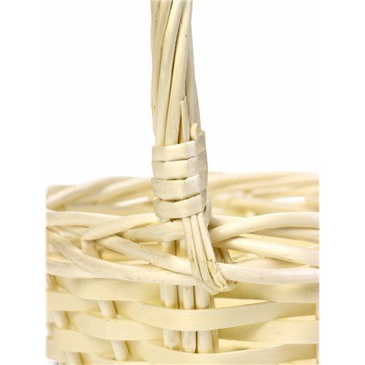 Корзина плетёная для хранения Rama, с ручкой, бежевая, набор 3 шт.