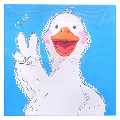 Мозаика алмазная "Приветливый гусь" 30*30 см.