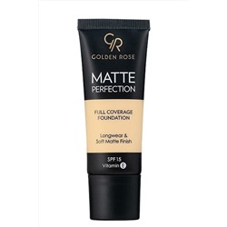 Крем тональный для лица GR Matte Perfection Full Coverage Foundation - 201 Теплый КОСМЕТИКА ИЗ ТУРЦИИ, 1097192
