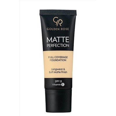 Крем тональный для лица GR Matte Perfection Full Coverage Foundation - 201 Теплый КОСМЕТИКА ИЗ ТУРЦИИ, 1097192