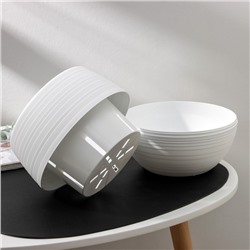 Горшок для цветов «Япония», 2 л, пластиковый, белый