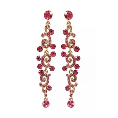 Вечерние серьги с чешскими стразами