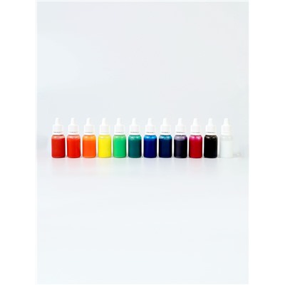 Набор для рисования на воде эбру, 12 цветов, А4