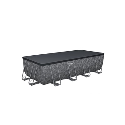 Бассейн каркасный Power Steel, 549×274×132 см, фильтр-насос, лестница, тент, прямоугольный, 561KA Bestway