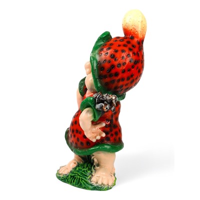 Садовая фигура из полистоуна «Девочка-клубничка», 55×25×30 см