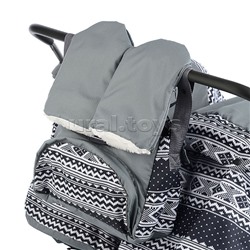 Санки-коляска Близняшки (финляндия черная)