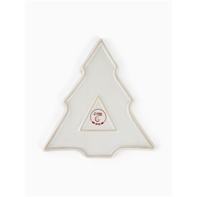 Блюдо новогоднее «Пряничные человечки», 23×22×2 см, ручная работа