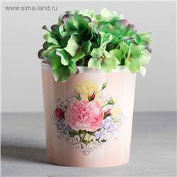 Кашпо для цветов «Винтаж», 1.6 л, d=14 см, h=14 см, пластиковое