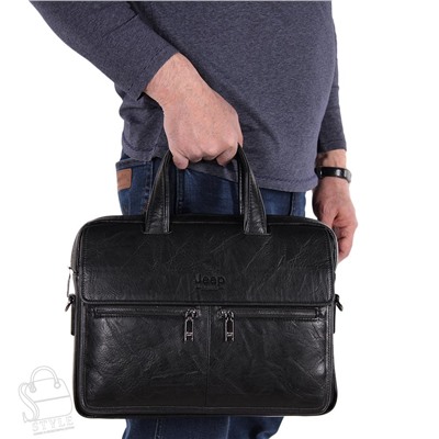 Портфель мужской 6639-3 black Jeep