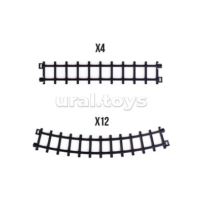 Железная дорога "Рождество" р/у, 27 MHz, в коробке