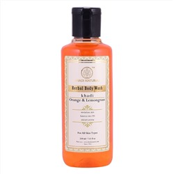 Khadi Natural Гель для душа с Апельсином и Лемонграссом 210мл