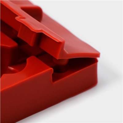 Форма для леденцов «Батончик», силикон, 19×11×2 см, 5 ячеек (6×2.6 см), МИКС