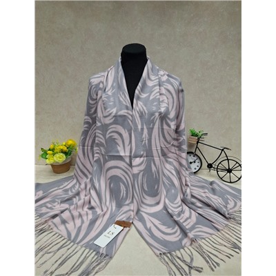 Мягкий двухсторонний палантин из кашемира мультицвет