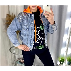 Джинсовка с капюшоном