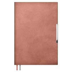 Подарочный набор Ежедневник недатированный А5 240 стр. "БАКСТЕР РОЗОВЫЙ" + закладка для книг 70566 Феникс