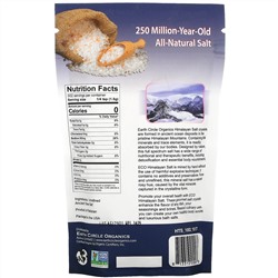 Earth Circle Organics, кристаллы гималайской соли, мелкая фракция, 454 г (16 унций)