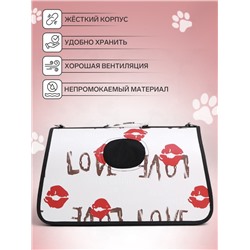 Сумка-переноска каркасная Love, размер L, 53×21×29 см