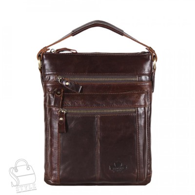 Сумка мужская кожаная 7615Z coffee Zinimxs