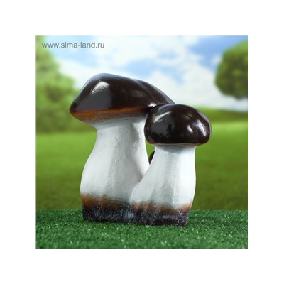 Садовая фигура из гипса «Грибы-боровики», 25×23×23 см